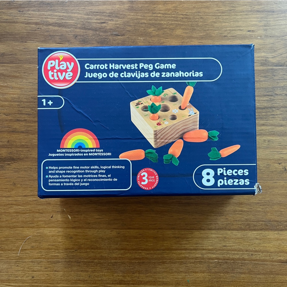 Carrot Harvest Peg Game - Multicolor